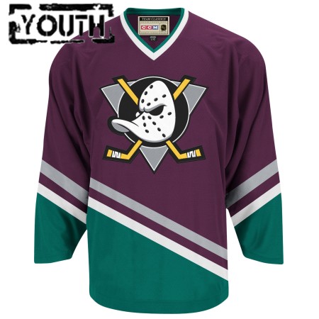 Anaheim Ducks Mighty Ducks tröja Blank CCM Throwback Authentic - NHL Tröjor Barn
